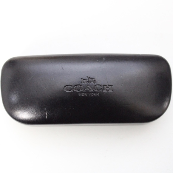 Coach Accessories - Coach Black Leather Glasses Hardshell Case
